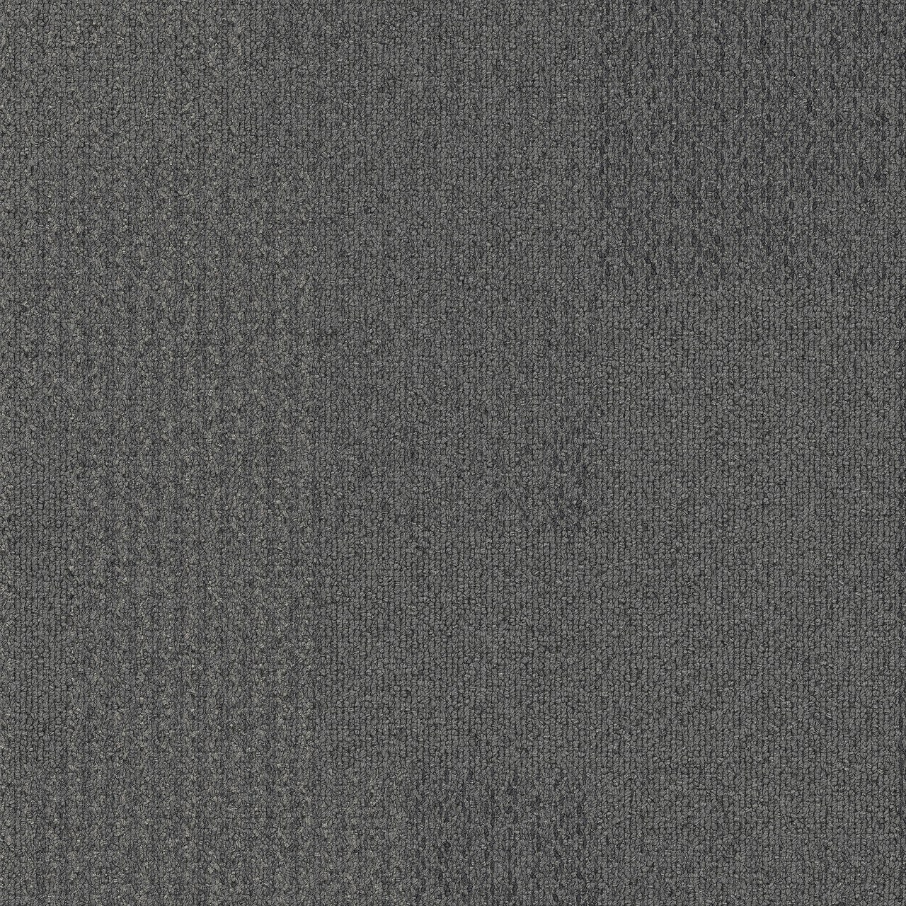 Official Interface Transformation Pewter loop-pile carpet tile, top-down.